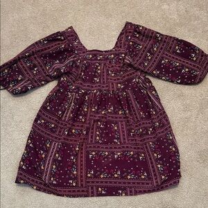 Chelsea & Violet Burgundy and Pink Dress
